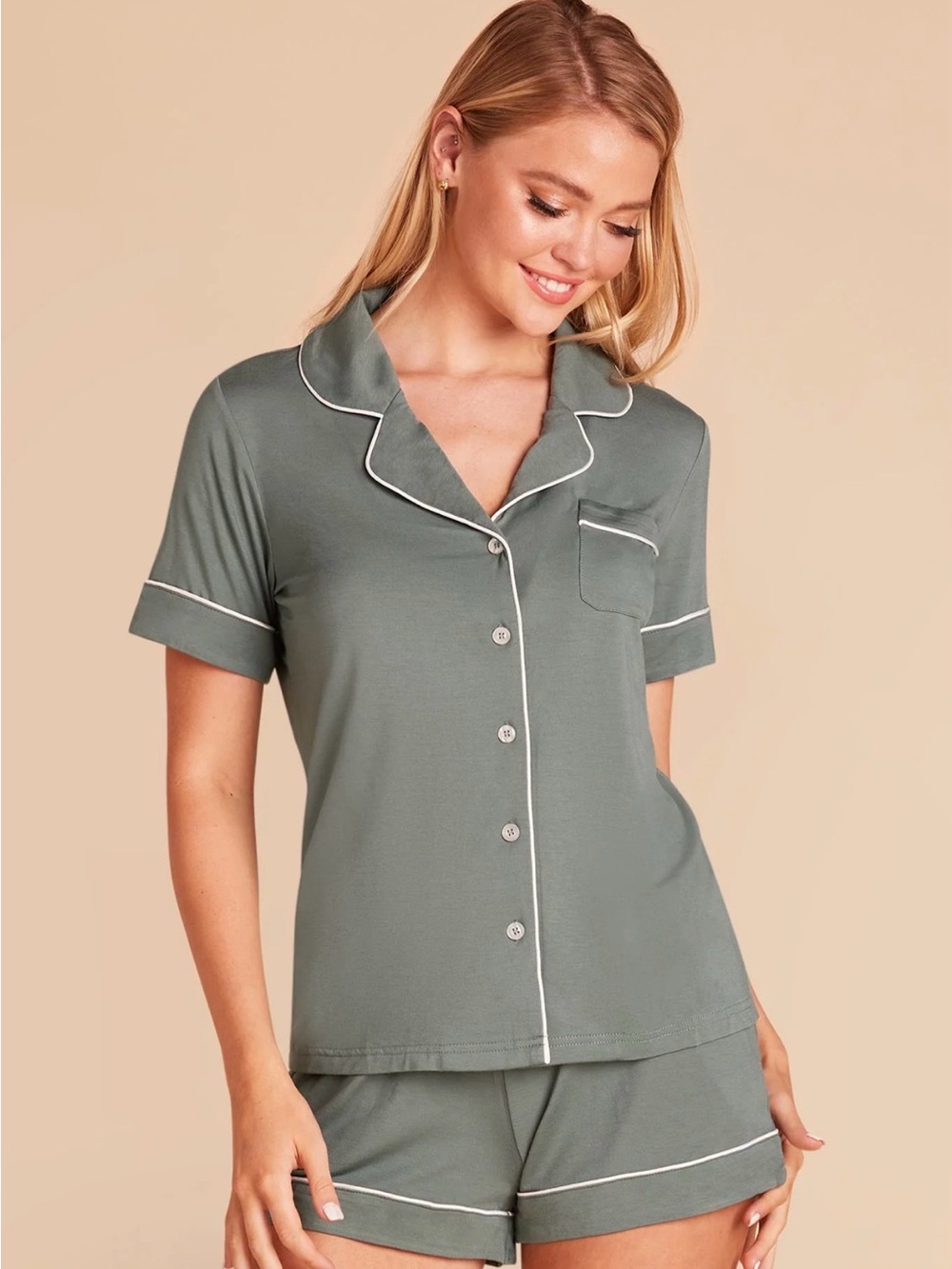 Birdy Grey Jonny Bamboo Pajama Set in Seaglass